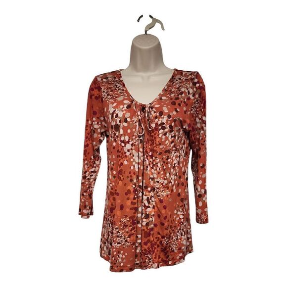 Midnight By Corole Hochman Long Sleeve Top Multicolor Pink Size Small - Picture 1 of 9